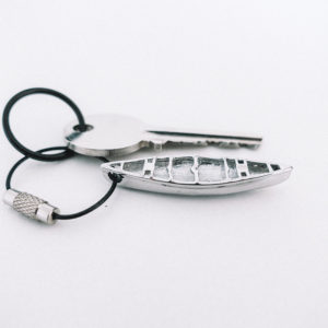 Hobkey Key Ring Metal Canoe-HK-METALKR-CAN