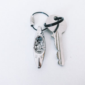 Hobkey Key Ring Metal WhiteWater Kayak-HK-METALKR-WW